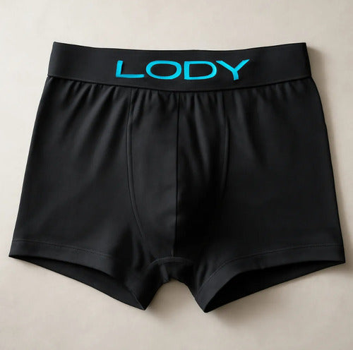 Boxer Hombre Clásico Liso Algodón Lody Men Art 742 Negro