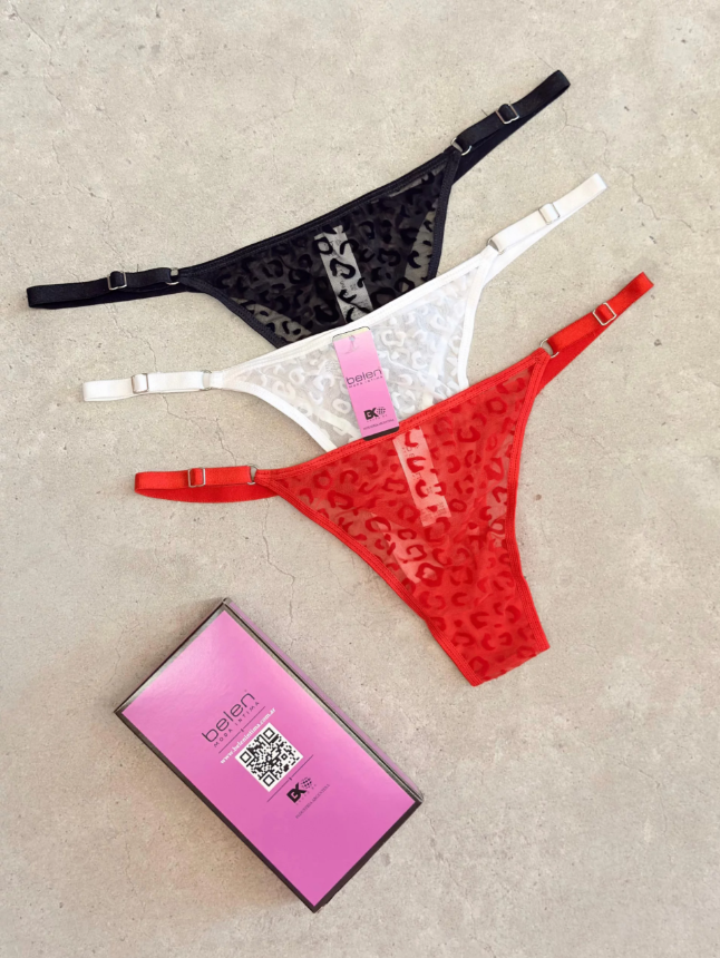 Pack X3 Colaless Regulables Con Detalles Print En Terciopelo Belen 1650