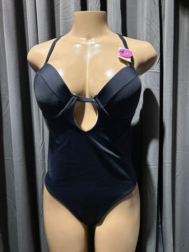 Malla Entera Soft Con Push Up Natubel 12026 Negro