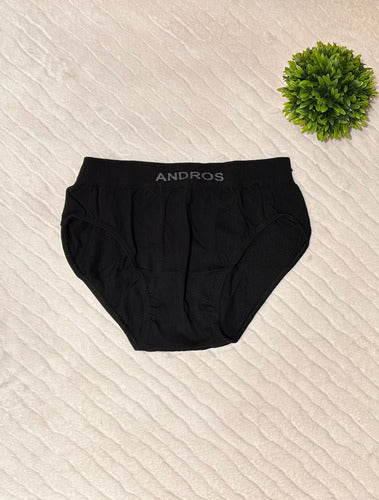 Slip Hombre Microfibra Algodon Liso Andros 5014