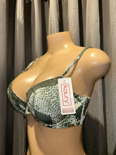 Conjunto De Lenceria Soutien Y Bombacha Microfibr Kaury 8132