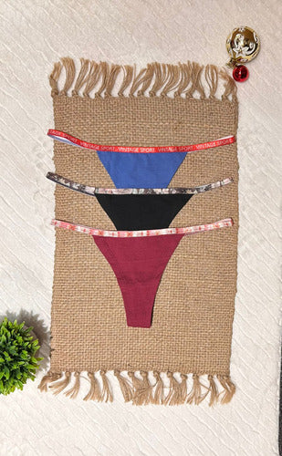 Bombacha Pack X 3 Colaless Algodon Liso Vintage 4076 Surtido Unico