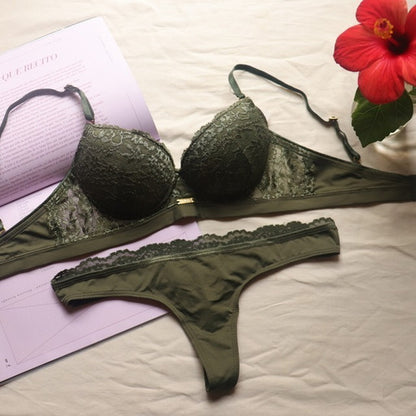 Conjunto De Lenceria Soutien Y Bombacha Kaury 4030