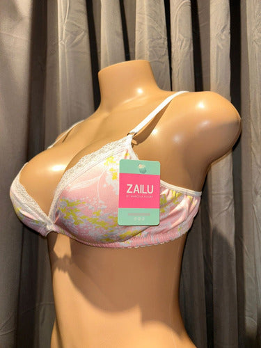 Conjunto Triangulo Y Less Microfibra Estampada Zailu 5586