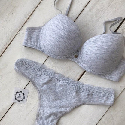 Conjunto De Lenceria Soutien Y Bombacha Kaury 8102