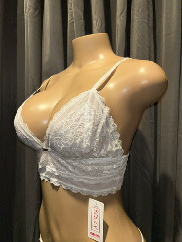 Conjunto De Lenceria Soutien Y Bombacha Kaury 7070