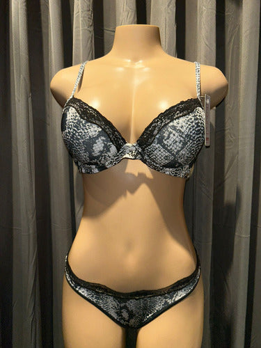 Conjunto De Lenceria Soutien Y Bombacha Microfibr Kaury 8132