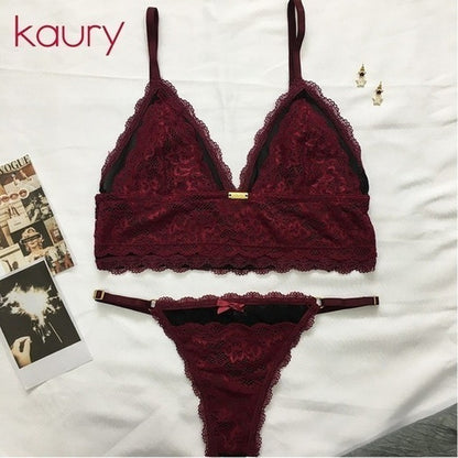 Conjunto De Lenceria Soutien Y Bombacha Kaury 7070