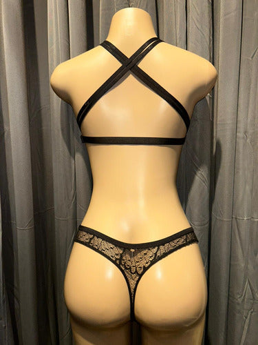 Conjunto De Lenceria Soutien Y Bombacha Kaury 8122