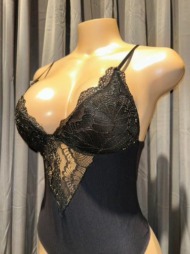 Lenceria Body Con Aro De Puntilla Y Tul Andressa 5723