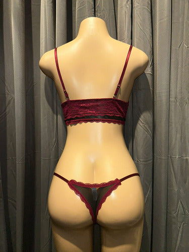 Conjunto De Lenceria Soutien Y Bombacha Kaury 7070
