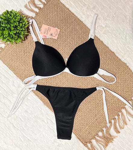 Malla Bikini Triangulo De Microfibra Con Less Andressa 22010