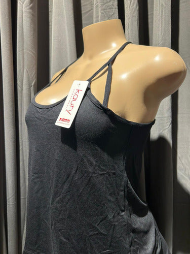 Pijama De Modal Musculosa Y Short Kaury 8155