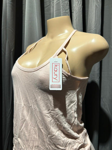 Pijama De Modal Musculosa Y Short Kaury 8155