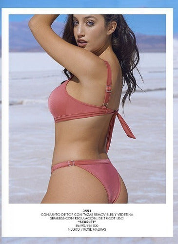 Malla Bikini Top Y Vedetina Semiless Marcela Koury 3551