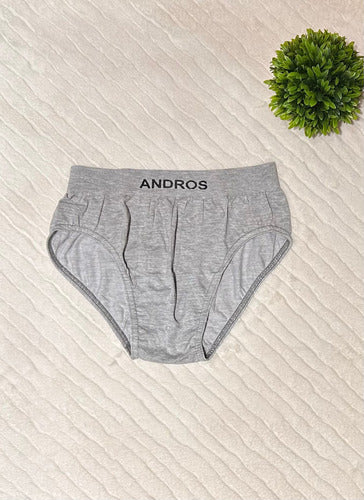 Slip Hombre Microfibra Algodon Liso Andros 5014