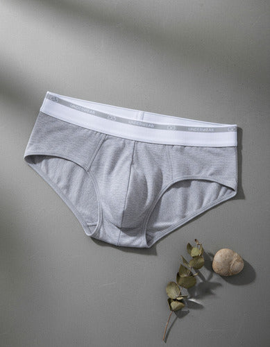 Slip Hombre De Algodon Y Lycra Liso G3 Underwear 3400