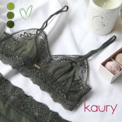 Conjunto De Lenceria Soutien Y Bombacha Kaury 7020