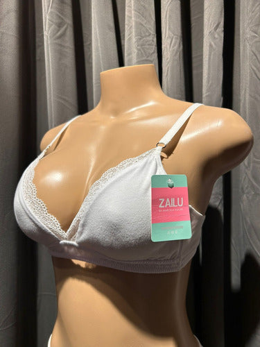 Conjunto Triangulo Y Less De Algodón Y Lycra Zailu 5608