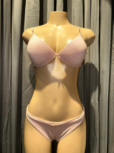 Conjunto De Lenceria Soutien Y Bombacha Algodon Kaury 8134
