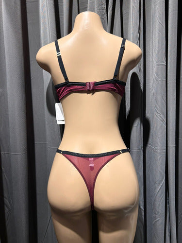 Conjunto De Lencería Tul Con Aro Kaury 8200