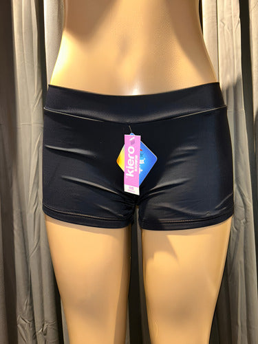 Malla Bombacha Mini Short Liso Kiero 4020 Negro