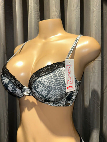 Conjunto De Lenceria Soutien Y Bombacha Microfibr Kaury 8132