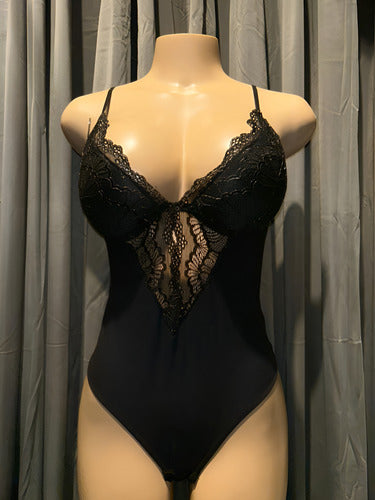 Lenceria Body Con Aro De Puntilla Y Tul Andressa 5723