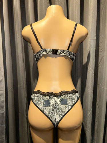 Conjunto De Lenceria Soutien Y Bombacha Microfibr Kaury 8132