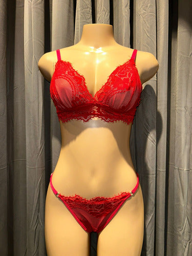 Conjunto De Lenceria Soutien Y Bombacha Andressa 5627