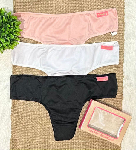 Bombacha Pack X3 Coulotteless Lisa Marcela Koury 1242 Surtido Unico