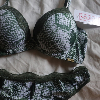 Conjunto De Lenceria Soutien Y Bombacha Microfibr Kaury 8132