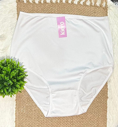 Bombacha Especial Basica Microfibra Lycra Kiero 2156 Blanco Unico