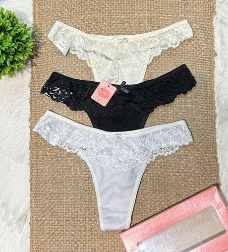 Bombacha Pack X 3 Colaless De Algodon Y Lycra Belen 1610 Surtido Unico
