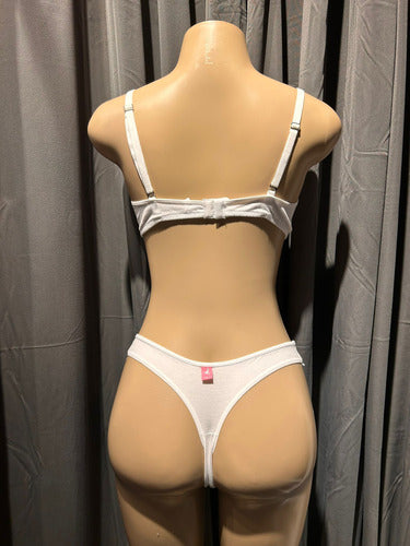Conjunto Triangulo Y Less De Algodón Y Lycra Zailu 5608