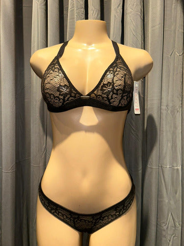 Conjunto De Lenceria Soutien Y Bombacha Kaury 8122