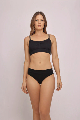 Bombacha Bikini Vedetina De Algodon Sin Costura Aretha 2316