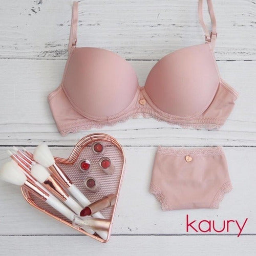 Conjunto De Lenceria Soutien Y Bombacha Kaury 4790