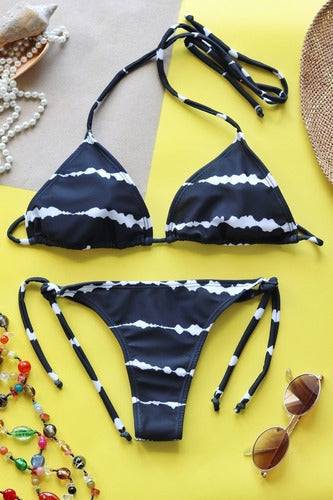 Malla Bikini 2 Piezas Triangulo Y Cola Less Andressa 22023