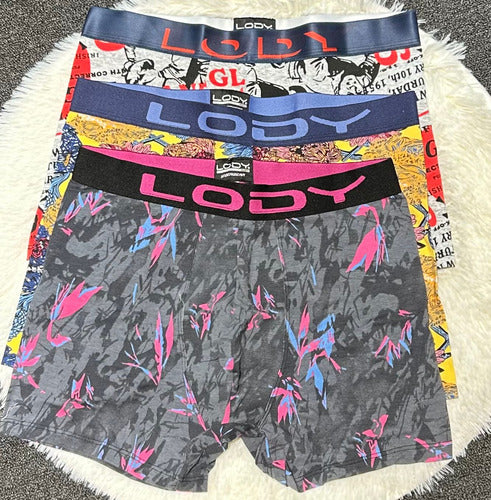 Boxer Hombre Algodón Y Lycra Estampado Lody Men Surtido