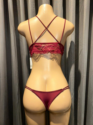 Conjunto De Lenceria Soutien Y Bombacha Kaury 8070