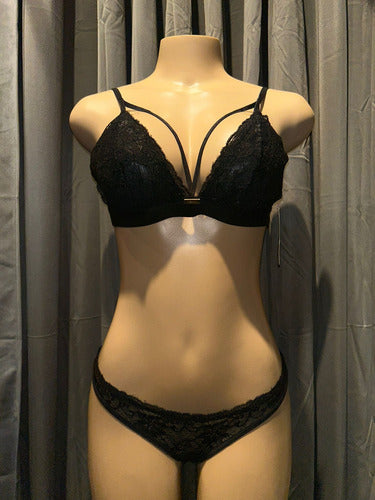 Conjunto De Lenceria Soutien Y Bombacha Kaury 7080