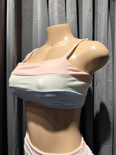 Malla Bikini Tricolor Less Vedetina Andressa 22011 Pastel