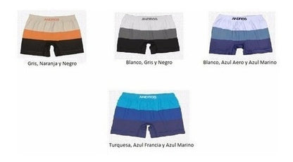 Boxer Hombre Microfibra Franjas Color Andros 5232