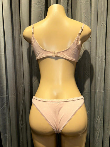 Conjunto De Lenceria Soutien Y Bombacha Algodon Kaury 8134