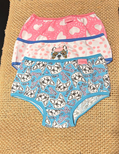 Bombachas De Niña De Algodón Con Diseños Pack X3 Marey 52