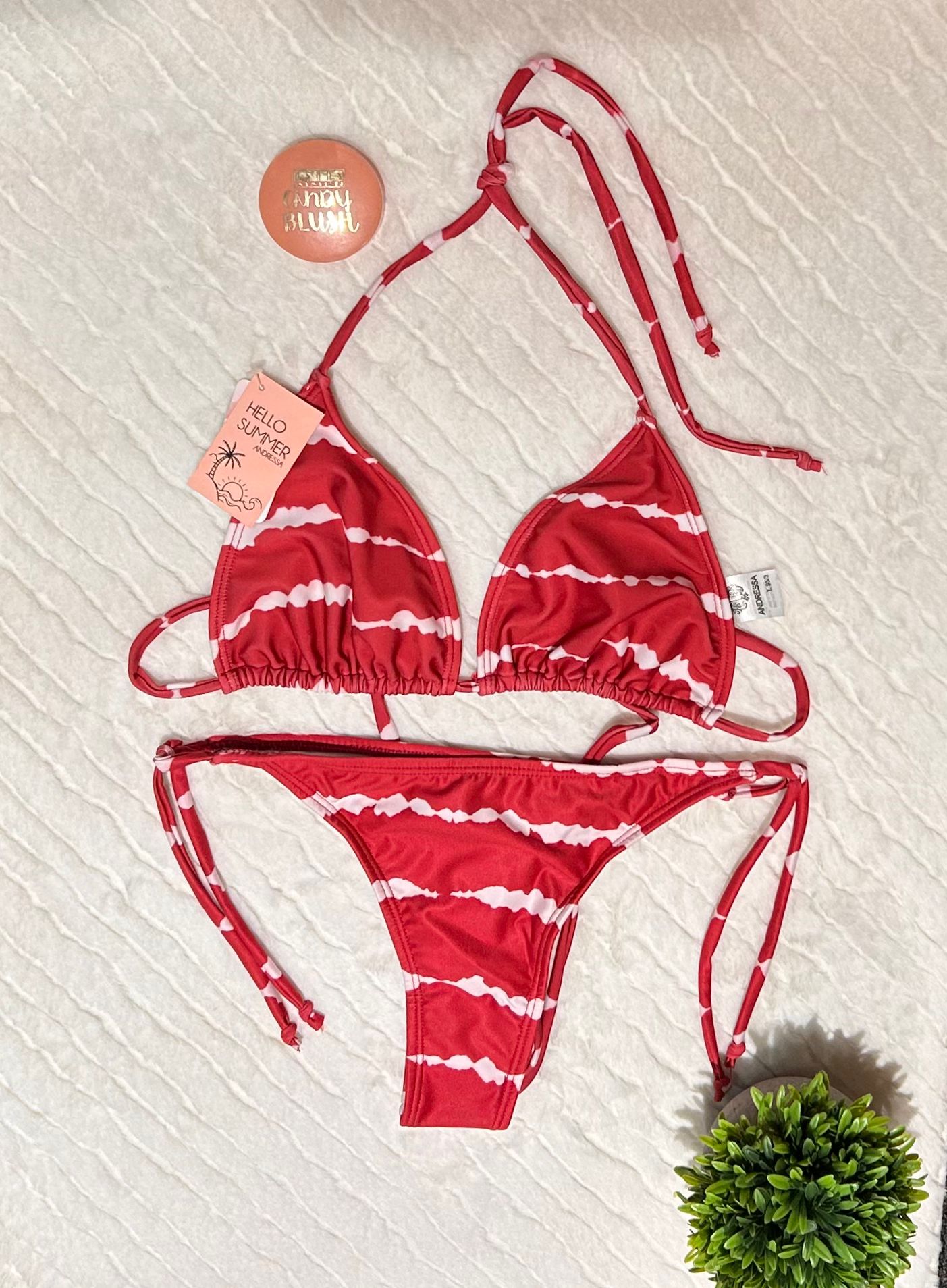 Malla Bikini 2 Piezas Triangulo Y Cola Less Andressa 22023