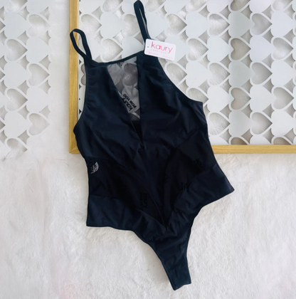 Body Colaless de Microfibra y Tul Kaury 8243