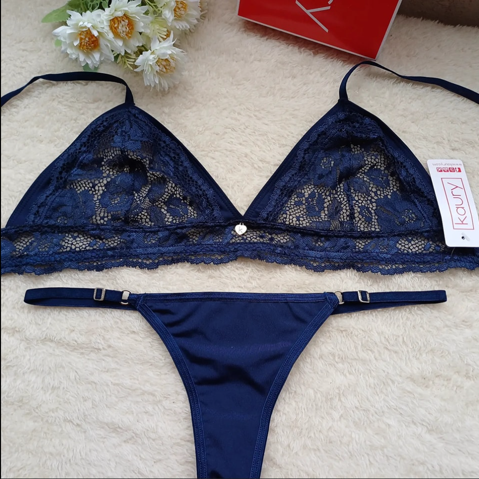 Conjunto De Lenceria Soutien Y Bombacha Kaury 8149
