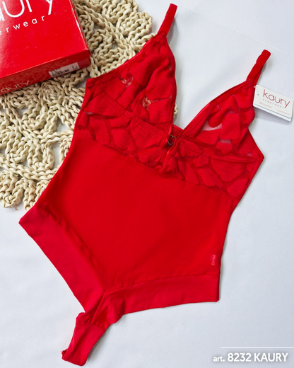 Body De Encaje Y Microfibra Kaury 8232